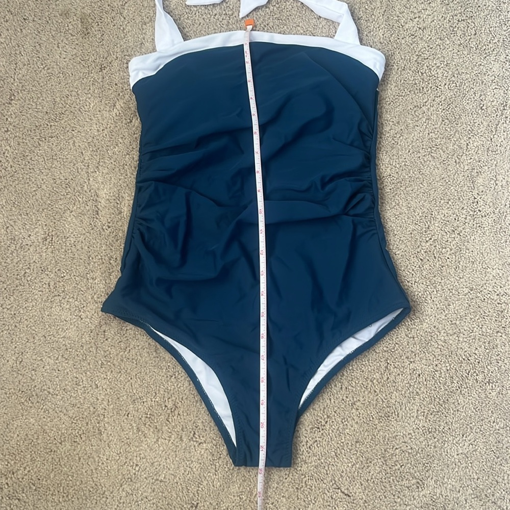 NWT Ruched One-Piece Swimsuit - Picture 12 of 15